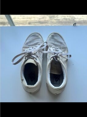 Vans Off-White Low-Top Canvas Sneakers